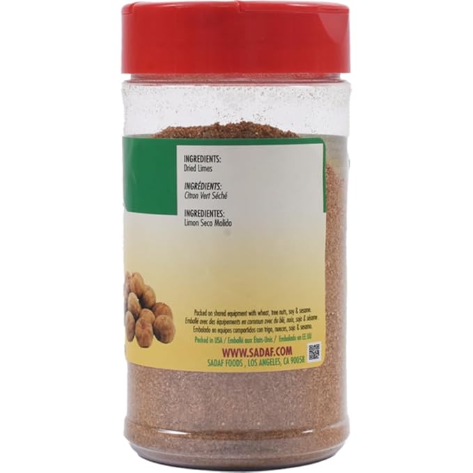 Sadaf Ground Dried Lime - Limoo Omani - Dried Lime Powder for Cooking & Food Flavoring - Grounded