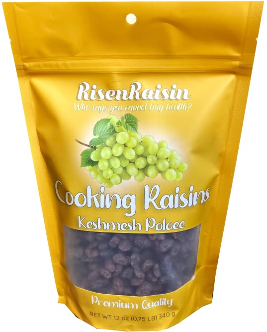 Cooking Raisins (Keshmesh Poloee) | 12 oz (340 g) | No Sugar Added | All Natural & Unsulfured |
