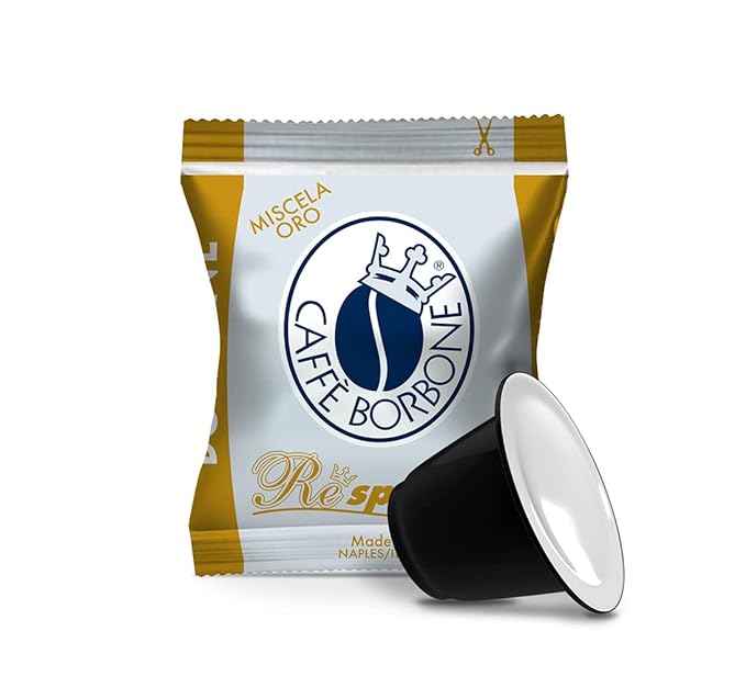 Caffe Borbone Nespresso Compatible Coffee Pods, Gold Blend, Freshly Roasted and Packaged in Italy