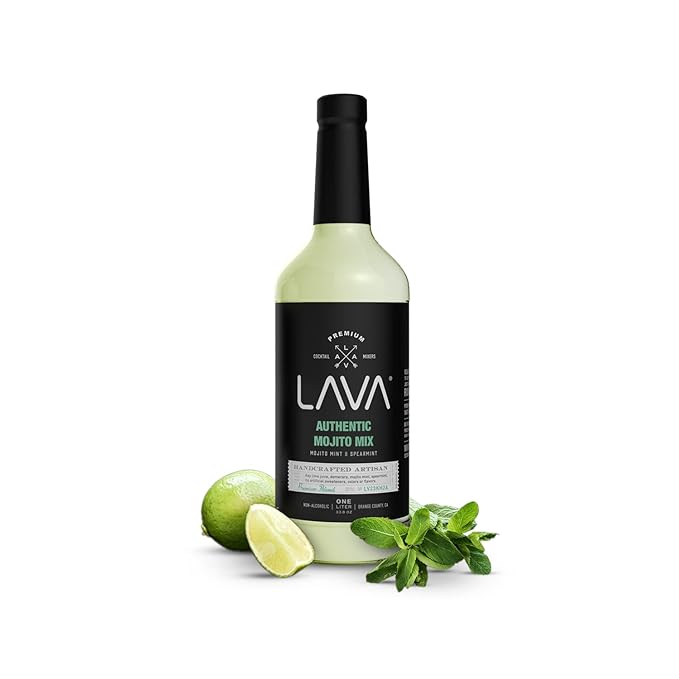 (3 Pack) LAVA Premium Authentic Mojito Mix, Made with Real Lime Juice, Mojito Mint, Spearmint