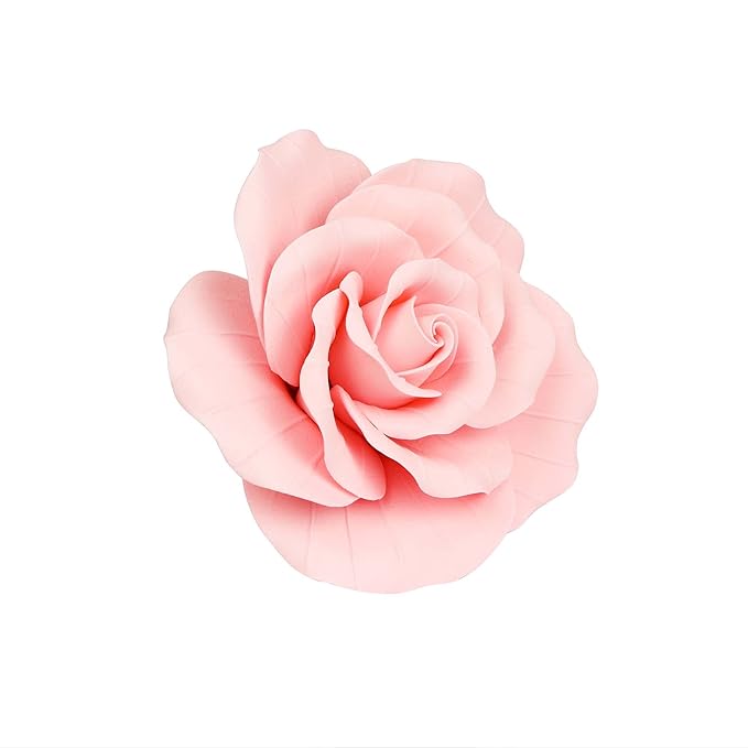 O'Creme Garden Roses Gumpaste Flower Set - Pink - Edible Flowers for Cake Decorating - Sugar Paste