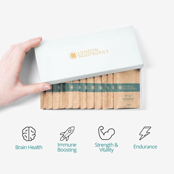 London Nootropics - Mojo - Adaptogenic Mushroom Coffee with Cordyceps & Siberian Ginseng - 12