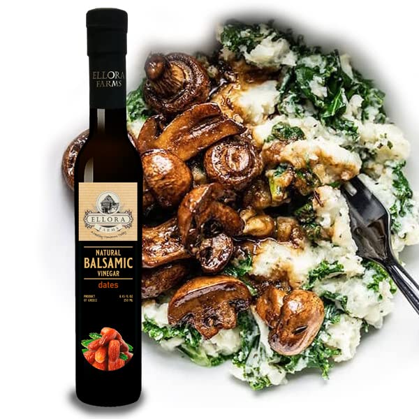Ellora Farms, Date Balsamic Vinegar, Thick and creamy, Barrel aged, No-added sugar, Award Winning