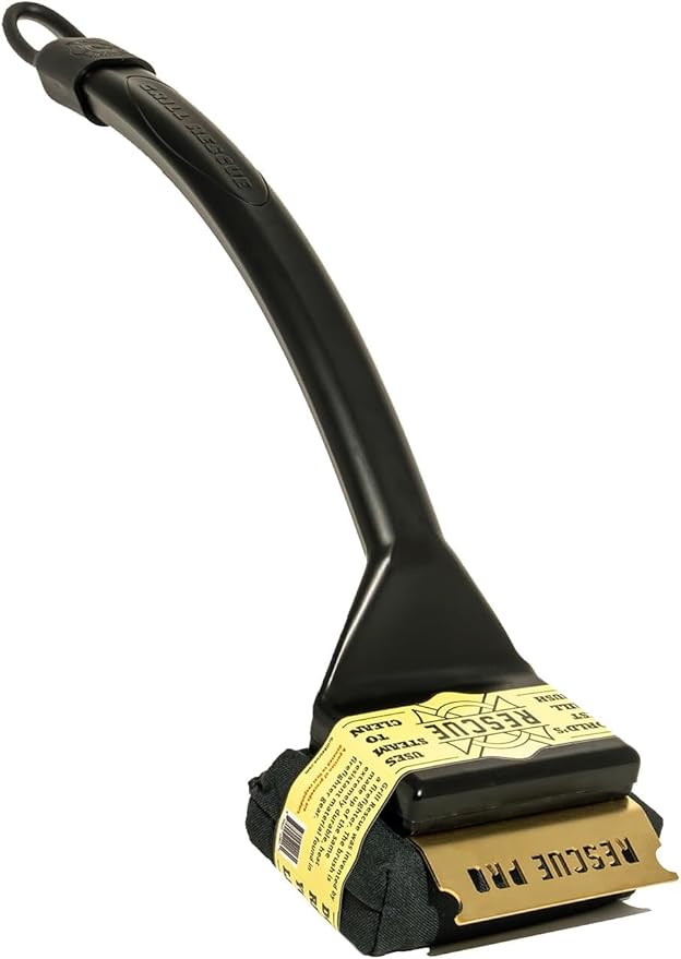 Grill Rescue BBQ Replaceable Scraper Cleaning Head, [Rescue-Upgraded], Bristle Free, Durable and