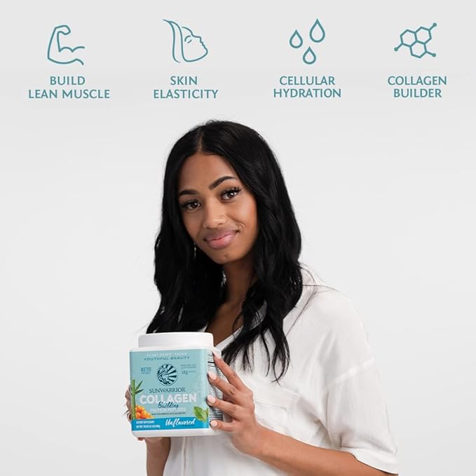 Vegan Collagen Building Powder Protein Peptide with Biotin Vitamin C Hyaluronic Acid Collagen