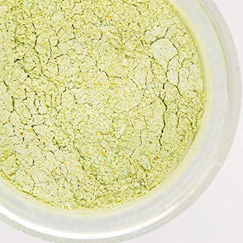 Luster Dust Edible Cake Decorations, Edible Luster Dust for Cakes, Lime Green Edible Luster Dust