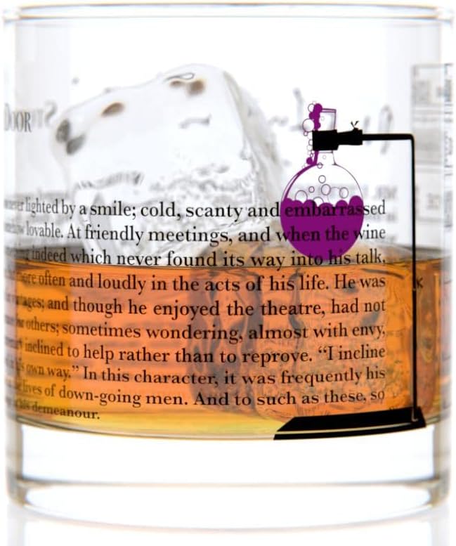 Well Told Classic Literature Rocks Glass - Strange Case of Dr Jekyll and Mr Hyde by Robert Louis