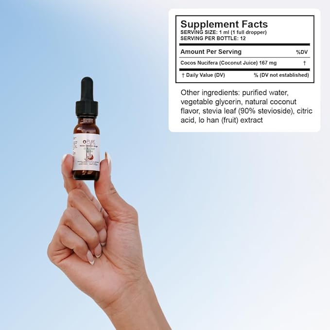 Pure Inventions - Coconut Water, Lemon Lime & Watermelon Water Infusion Drops - Antioxidants