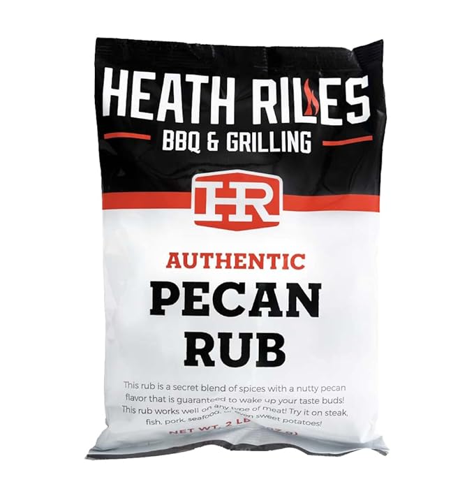 Heath Riles BBQ Rub - Pecan Seasoning, Champion Pitmaster Recipe, Legendary Rubs For Smoking &