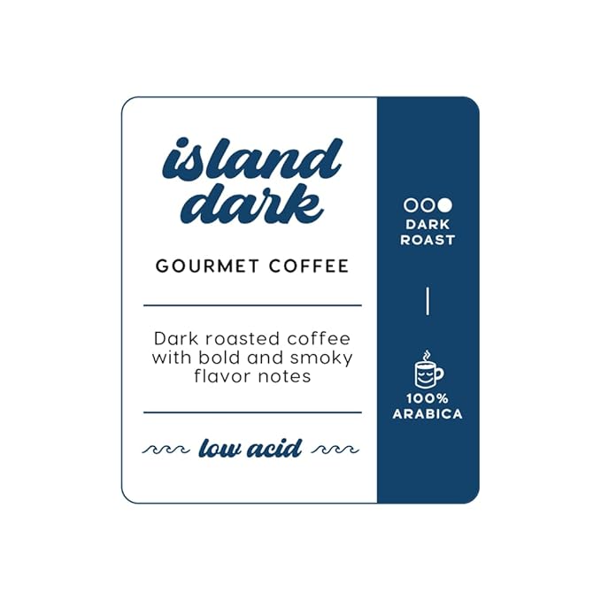 Manatee Gourmet Coffee Single Serve Pods for Keurig 2.0 K Cup Brewers Island Dark Roast, 12 Count