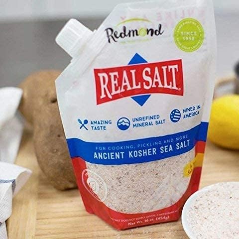 REDMOND Real Kosher Salt, 16 Ounce Pouch (3 Pack)