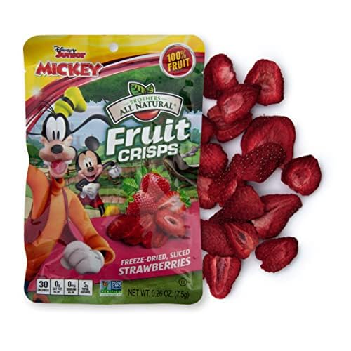Brothers All Natural Disney Freeze Dried Fruit Crisps, Strawberry, 0.26 Oz (Pack of 12), Made with