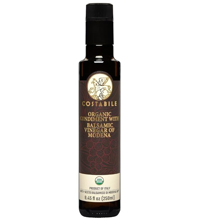 Costabile Modena Balsamic Vinegar Organic Barrel Aged ??Made in Italy, Rich Flavor, Natural