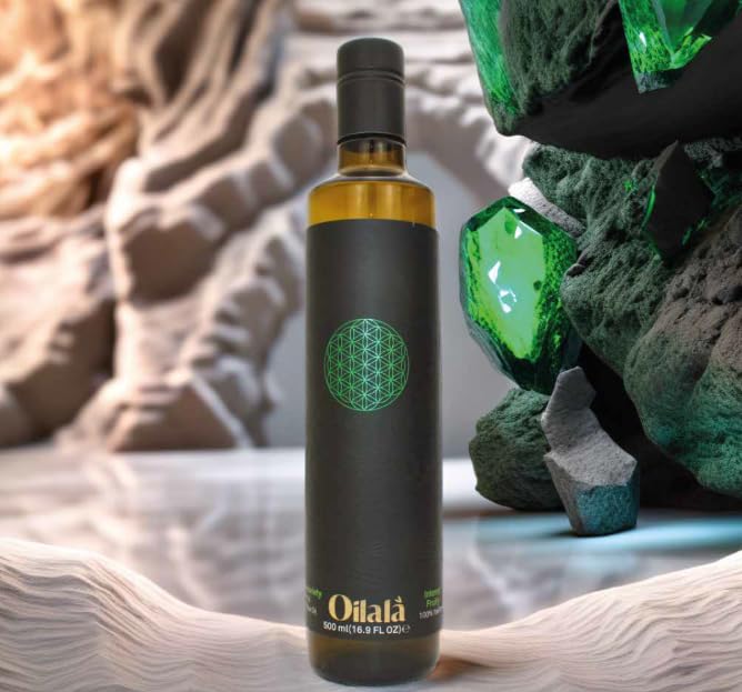 Oilala Extra Virgin Olive Oil, Robust Flavor, Polyphenol Rich, filtered,Italian, From Select