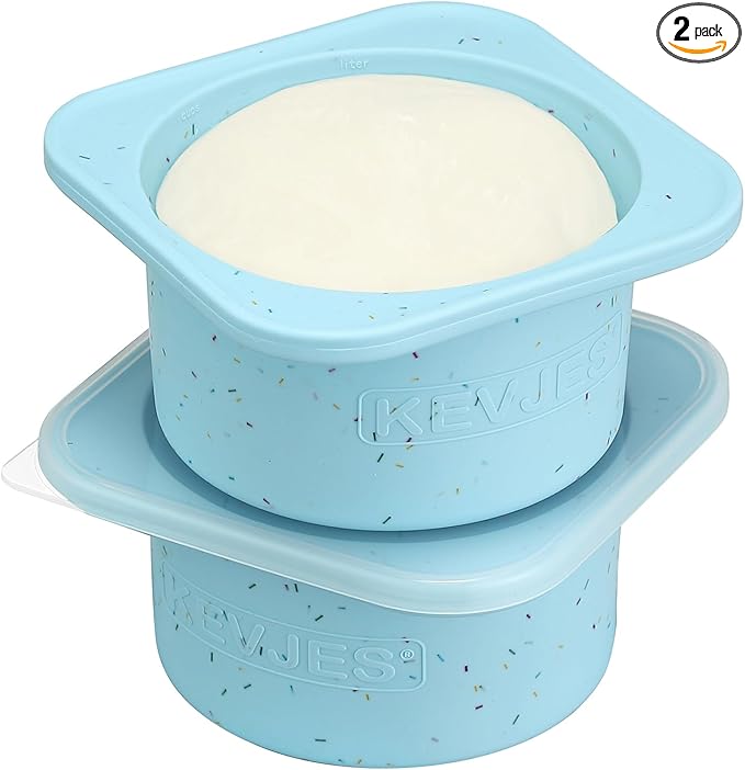 1000ml PLUS Pizza Sourdough Proofing Containers with Air-tight Lids for DIY family Artisan