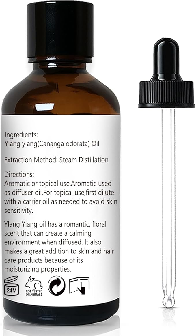 Ylang Ylang Essential Oil 1 Oz ??100% Pure & Natural Ylang Ylang Oil for Skin, Aromatherapy
