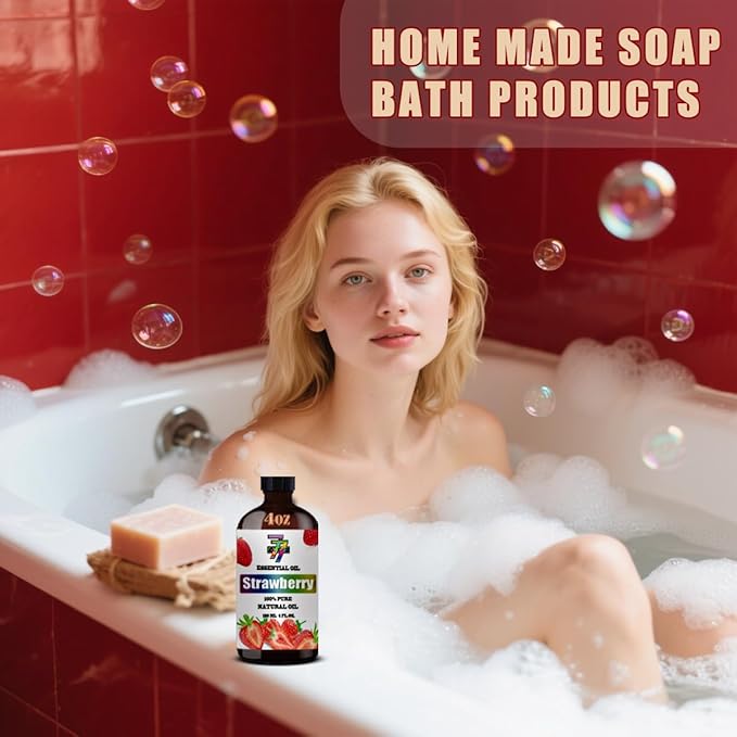 Strawberry Essential Oil (4 oz/120 ml) ??Strawberry Oils for Aromatherapy, diffusers, humidifiers