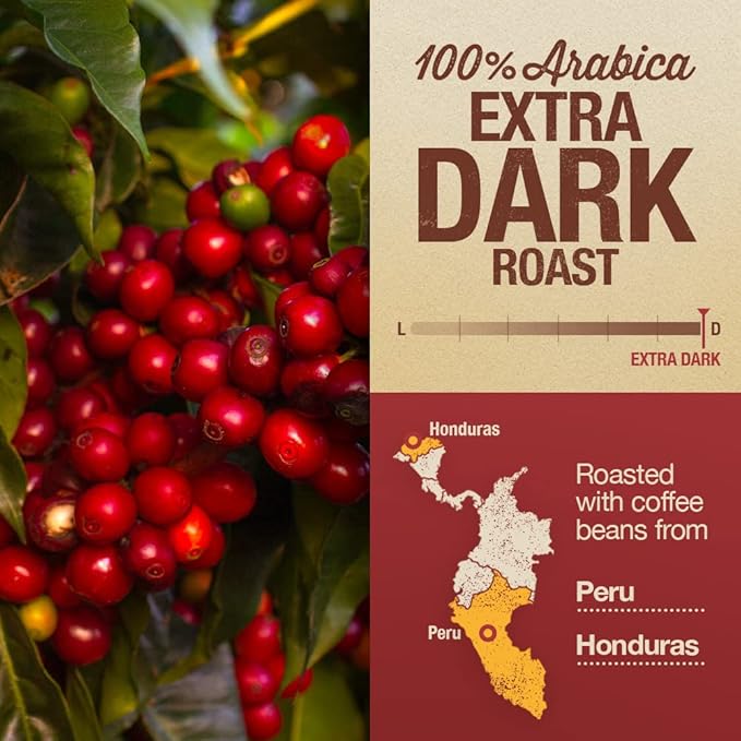 Mayorga Intense Dark Roast Coffee, 2 lb bag - Muy Macho Blend, the World's Strongest Organic Coffee