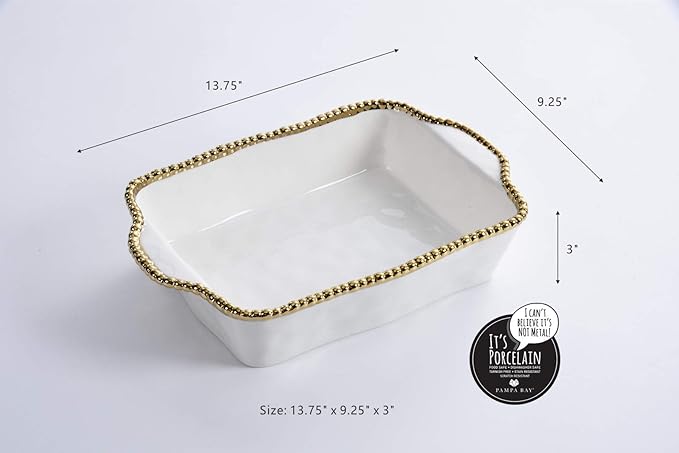 Pampa Bay Titanium Baking Dish (Rectangular, Golden Salerno)