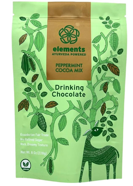 Elements Peppermint Hot Chocolate - All-Natural, Handmade Hot Chocolate Mix - Heavy Metal Tested