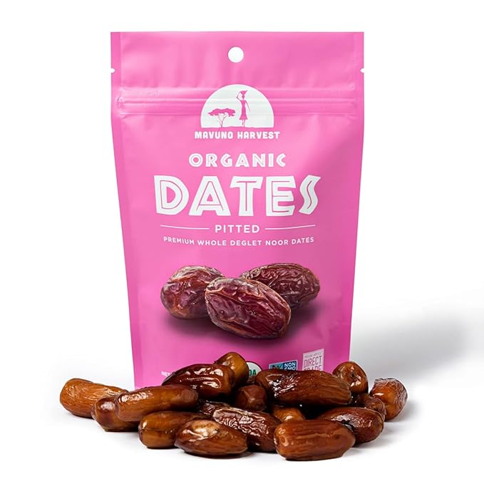 Mavuno Harvest Pitted Dates Dried Fruit Snacks | Organic Dried Dates | Healthy Snacks for Kids and