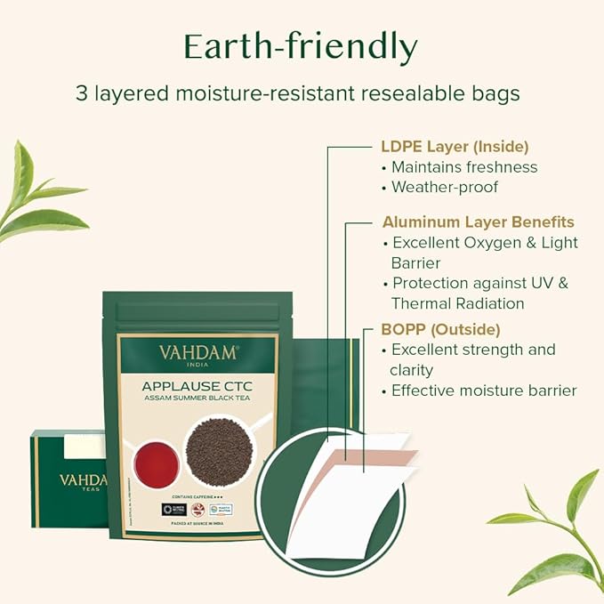 VAHDAM Assam CTC Black Tea Loose Leaf (100+ Cups) | STRONG, BOLD & RICH | 100% PURE | EVERYDAY