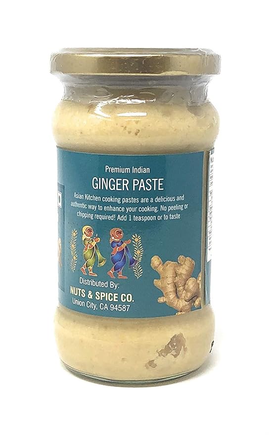Asian Kitchen Ginger Cooking Paste 10.5oz (300g) Glass Jar ~ Vegan | Gluten Free | NON-GMO | No