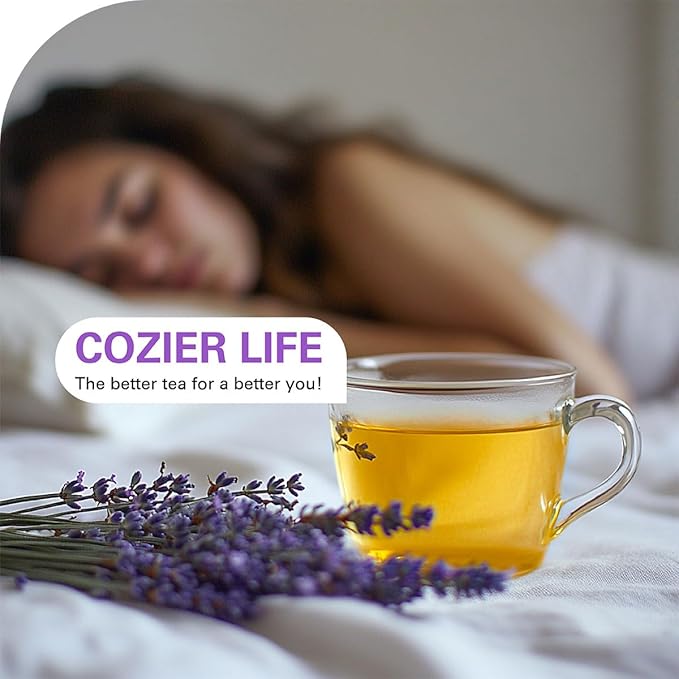 WT WEETEE Chamomile Lavender Tea Bags 100 Count, Nighty & Relax, 100% Pure Chamomile, Lavender