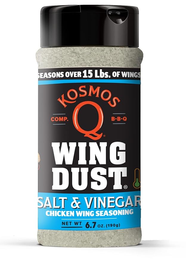 Kosmos Q Salt & Vinegar Seasoning Wing Dust, Salt & Vinegar Chicken Wing Seasoning For Chicken