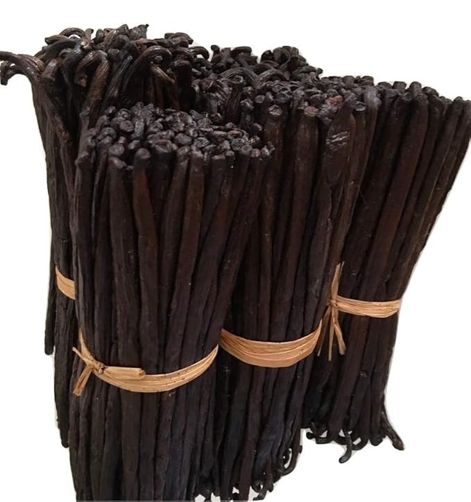 16oz Organic Vanilla Beans Grade A Madagascar Bourbon. Certified USDA Organic. Bulk 6"-8" for