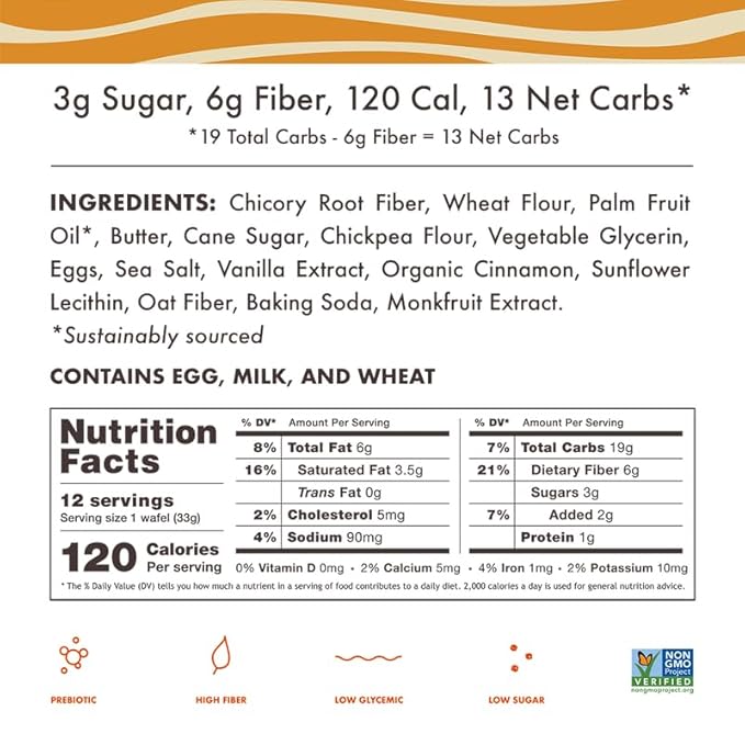Rip Van Wafels Dutch Caramel & Vanilla Stroopwafels, Healthy Snacks, Non-GMO, Low Calorie, Low