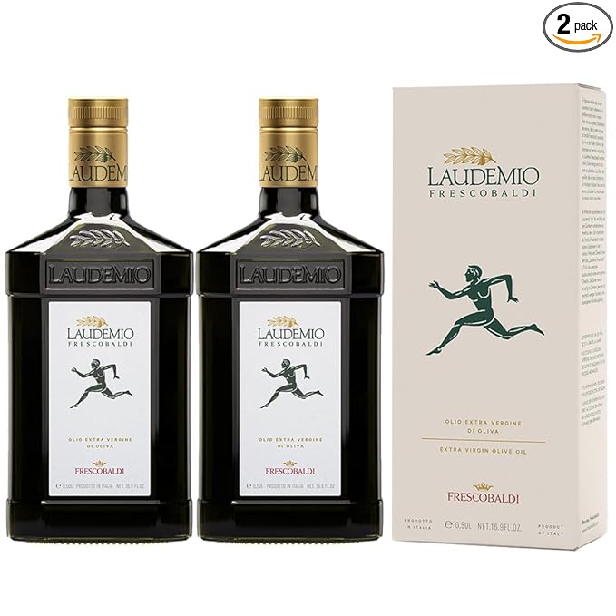 FRESCOBALDI Laudemio Extra Virgin Olive Oil, 16.9 FL Oz, 500ml, Premium, Award Winning Product of