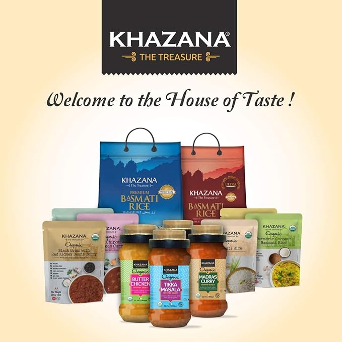 Khazana ORGANIC Kerala Coconut Curry Indian Simmer Sauce - 12.7oz Jars | Non-GMO, Vegan, Gluten