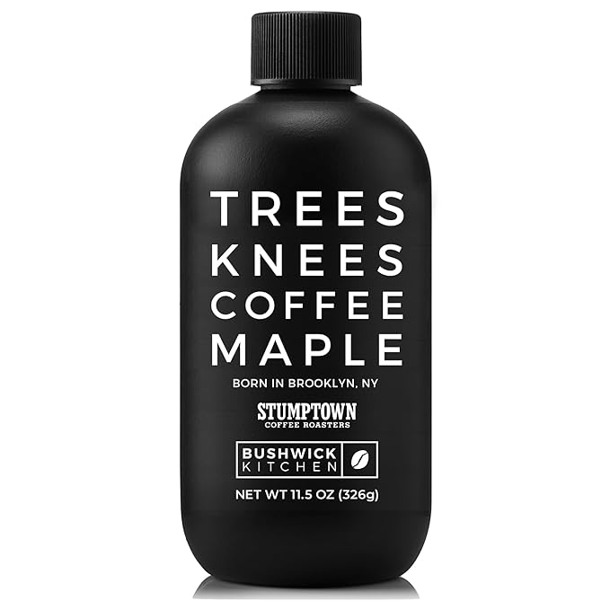 Trees Knees Coffee Maple Syrup, Grade-A Organic Maple Syrup with a Bold Buzz from Coffee, Vegan
