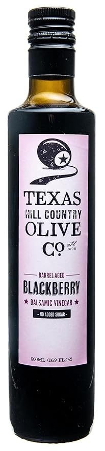Blackberry Balsamic Vinegar - Gourmet Barrel Aged Infused Balsamic Vinegar - Great for Dressing