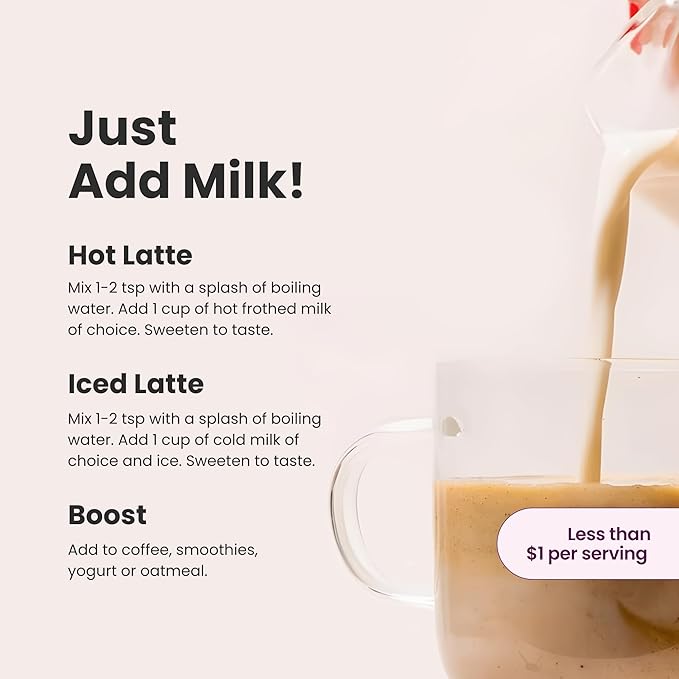 Blume Superfoods Latte - Salted Caramel Powder, Dandelion Root powder, Maca Powder, Pink Himalayan