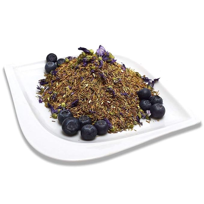 Organic Positively Tea Company, Blueberry Bliss Rooibos Tea, Loose Leaf, 16 Ounce