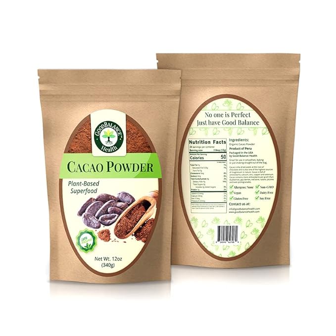 Good Balance Health Cacao Powder | Raw Cacao | Organic Cacao, Chocolate Powder | Perfect for