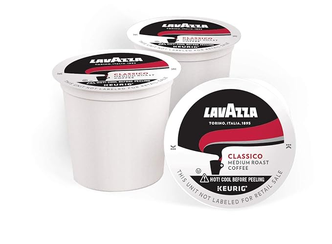 Lavazza Classico Single-Serve Coffee K-Cup짰 Pods for Keurig짰 Brewer, Medium Roast, Caps Classico