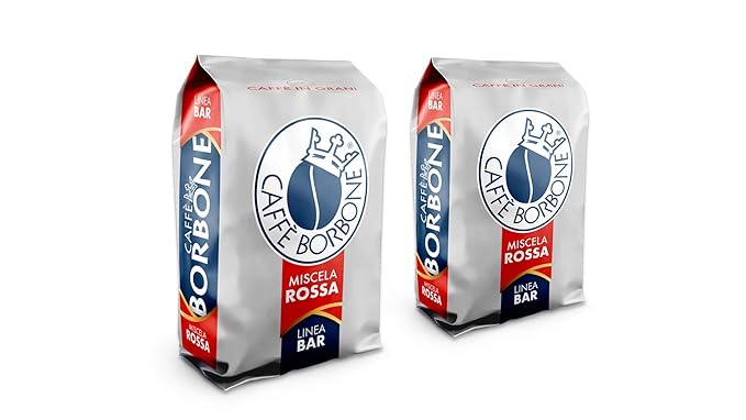 Caffe Borbone Whole Bean Coffee, Dark Roast, Red Blend, Authentic Italian Coffee, 2.2 lb Bag (Pack