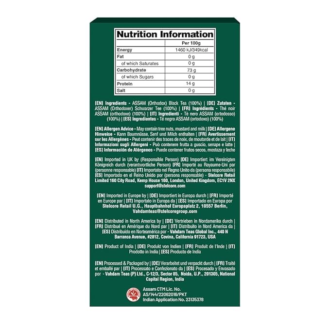 VAHDAM Original English Breakfast Tea (340g/12oz) 170+ Cups | Non GMO, Gluten Free | Strong &