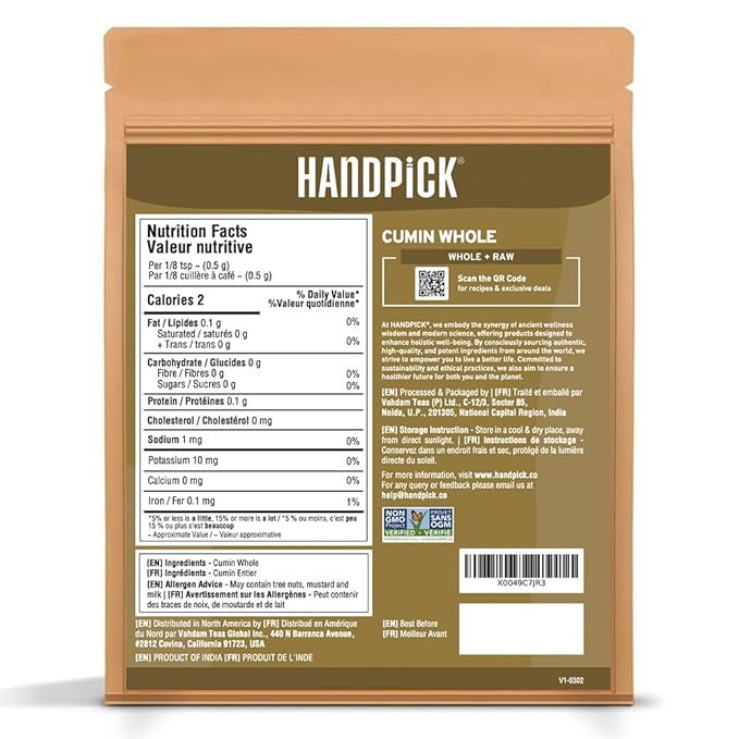 SPICE TRAIN Cumin Seeds (397g/14oz) Non GMO, Gluten Free, 100% Raw, Sourced from India, Excellent