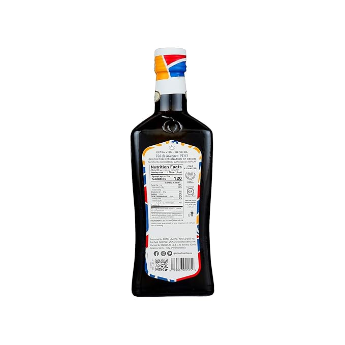 Bono Sicilian Certified PDO Val Di Mazara Extra Virgin Olive Oil - 16.9 oz