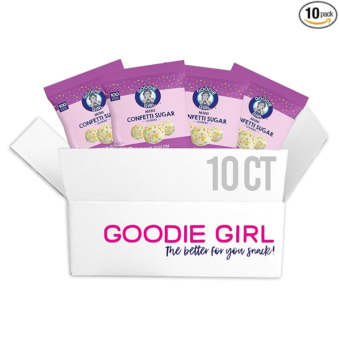 Goodie Girl Mini Confetti Sugar Cookies – Peanut Free, Gluten Free, No Artificial Ingredients – 100
