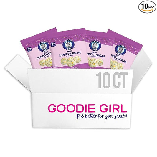 Goodie Girl Mini Confetti Sugar Cookies – Peanut Free, Gluten Free, No Artificial Ingredients – 100