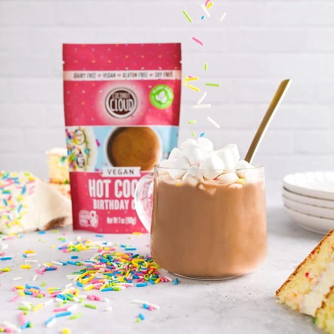 Coconut Cloud Vegan Hot Cocoa, Birthday Cake, 7 oz (198 g)