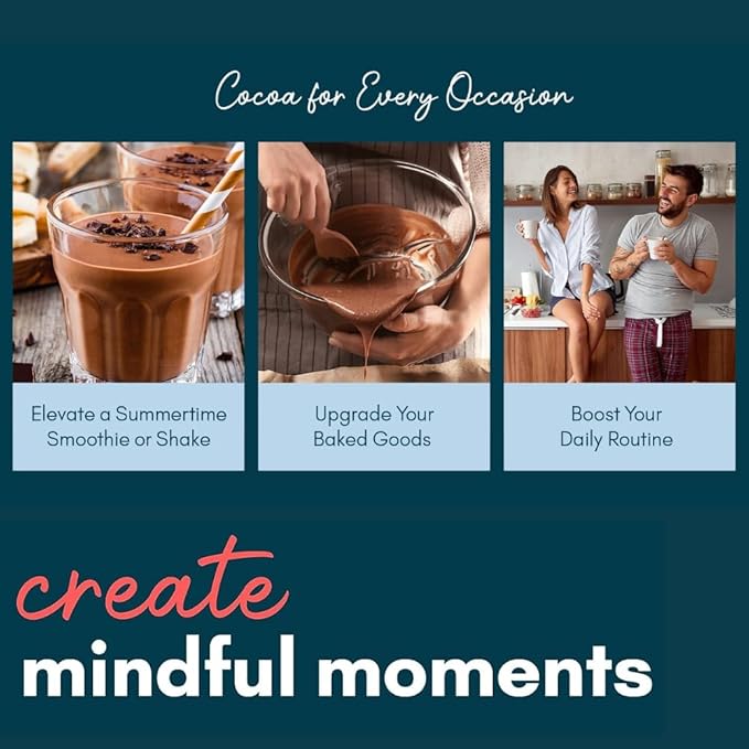 Mindful Nutrition Organic Skinny Hot Cocoa Mix - 40 Servings - Sugar Free Hot Chocolate Mix Gluten