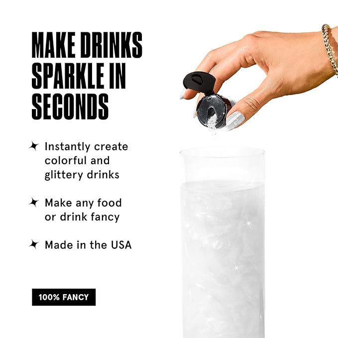 Fancy Sprinkles Madame Claus Edible Glitter Set for Sparkling Food & Drinks, No Taste or Texture