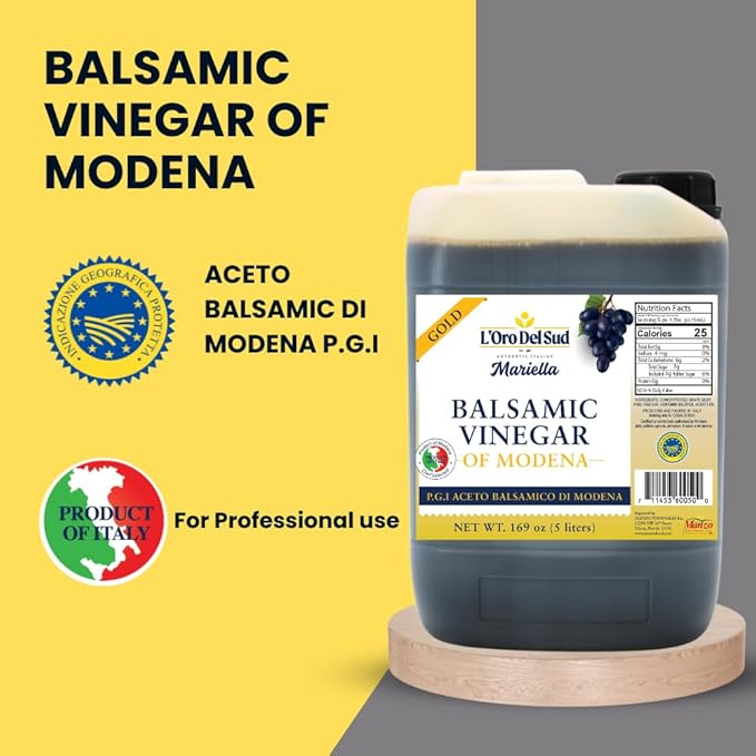 L'Oro Del Sud Ultra Premium,"Gold Label" 8 year Aged Balsamic Vinegar of Modena, IGP Certified
