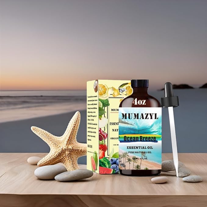 Ocean Breeze Essential Oil, Ocean Breeze Oil 4 Fl Oz 120ML for Diffuser Humidifier Yoga Cleaning